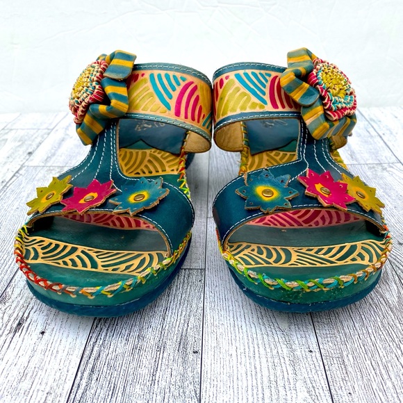 Elite Womens Love Slide Wedge Sandals Size 10 - Picture 2 of 12